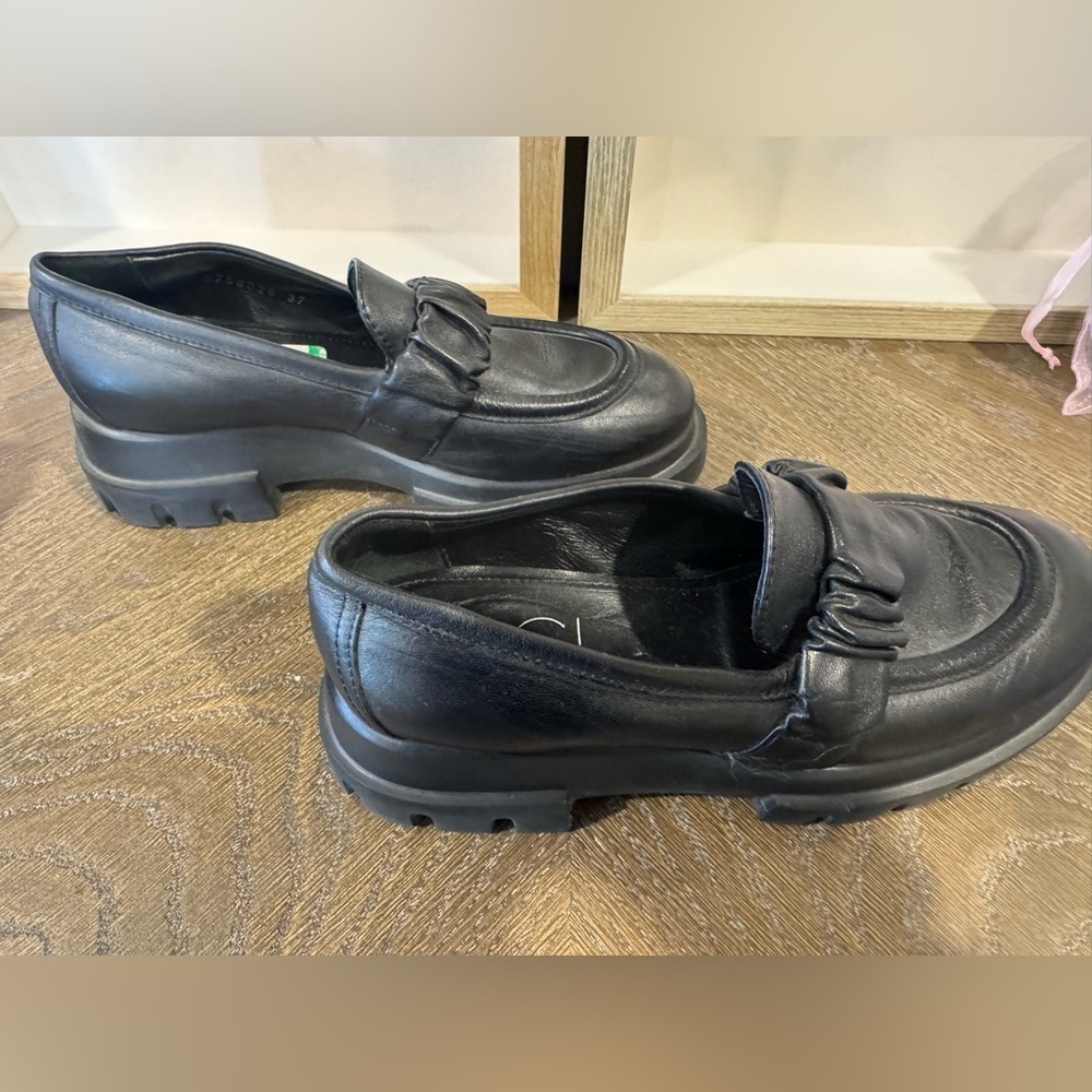 AGL Black Leather loafer Shoes. Women’s   Size37 - Picture 5 of 6
